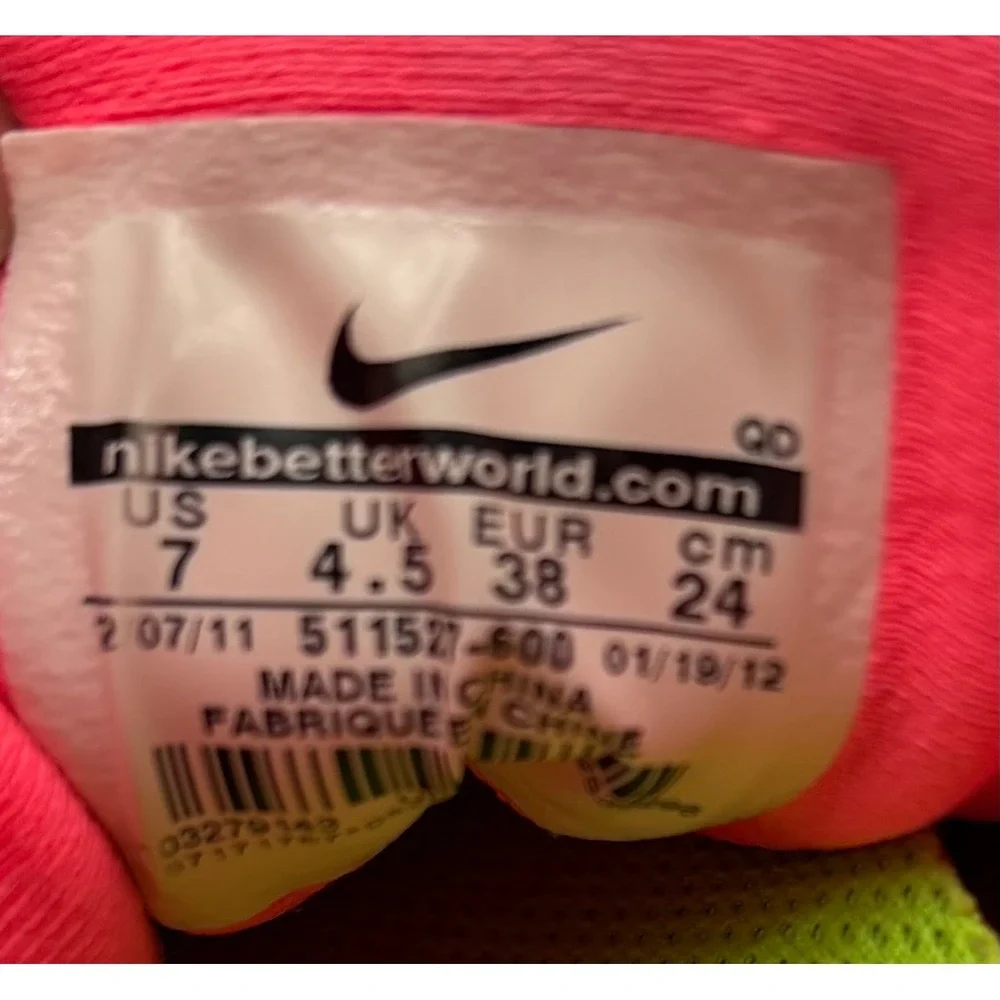 Nike Free 4.0 V2 Womens Running Shoes Grey Pink 511527-600 Size 7
